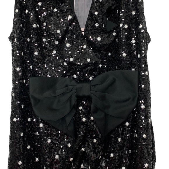 Cocktail dress with polka dots and sequins - Picture 4 of 7